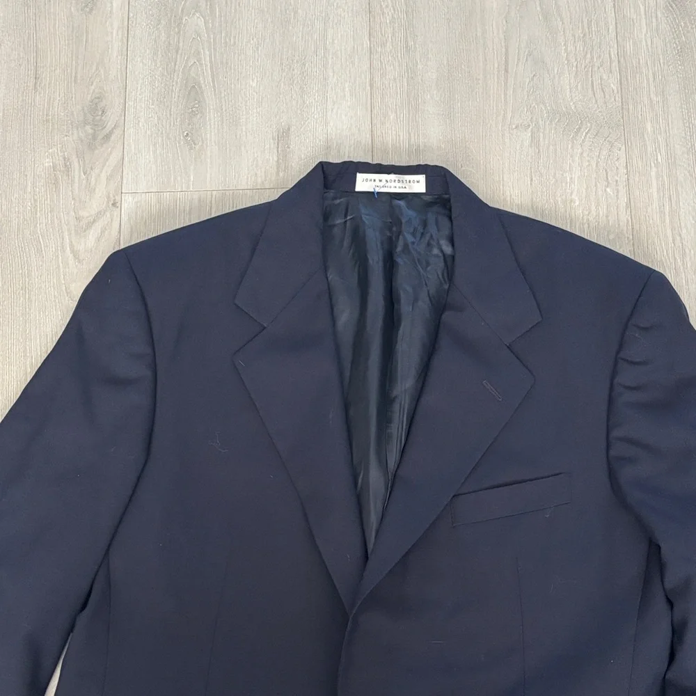 🔥BUNDLESALE Men's 46R John W Nordstrom Navy Blue Blazer Sports Jacket